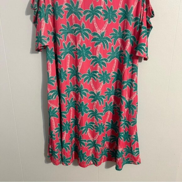 Simply Southern XL Pink green palm trees - Picture 2 of 4